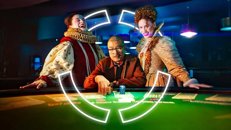 A blackjack table at a Grosvenor casino